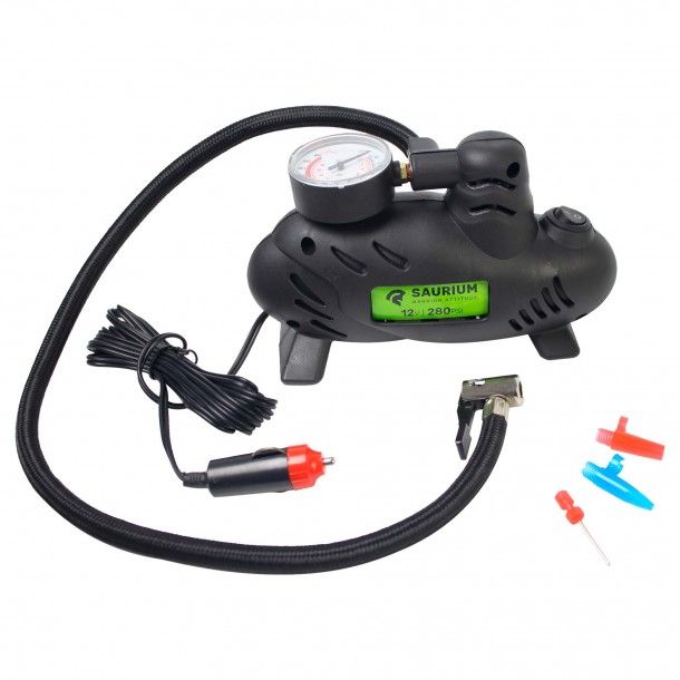 Mini Compressor de Ar 280PSI 12V Saurium