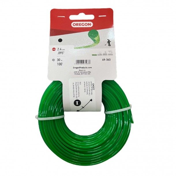 Fio Nylon Verde Redondo 2,4mmx3M Oregon