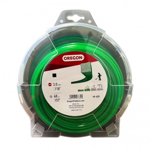 Fio Nylon Verde Quadrado 3mmx48M Oregon