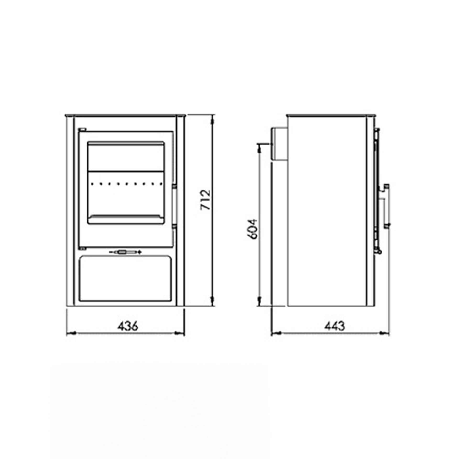 Salamandra a Lenha 5,9KW Knysna Panadero