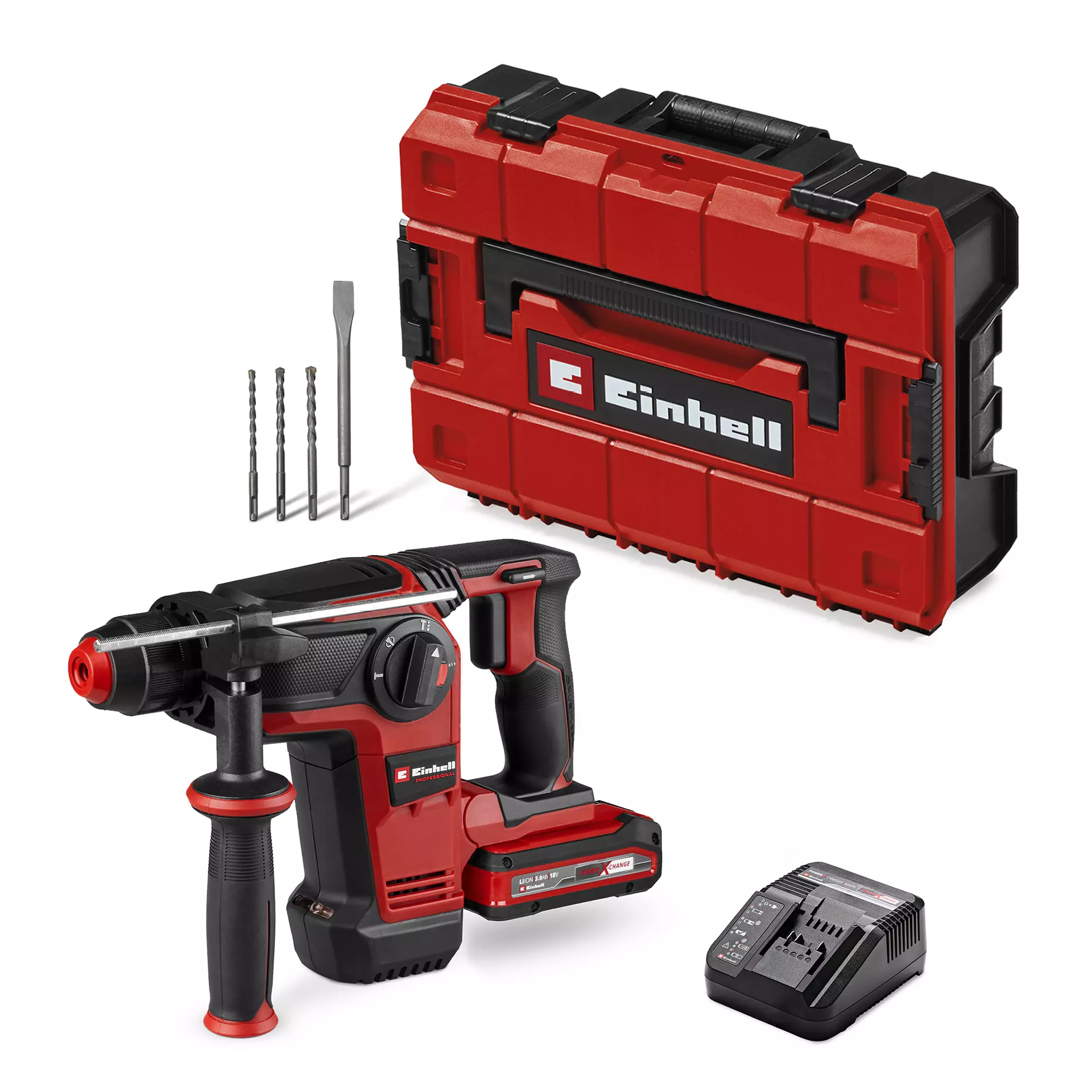 Martelo Perfurador e Demolidor 18V 3.0J TP-HD 18/28 Li BL+4 Einhell
