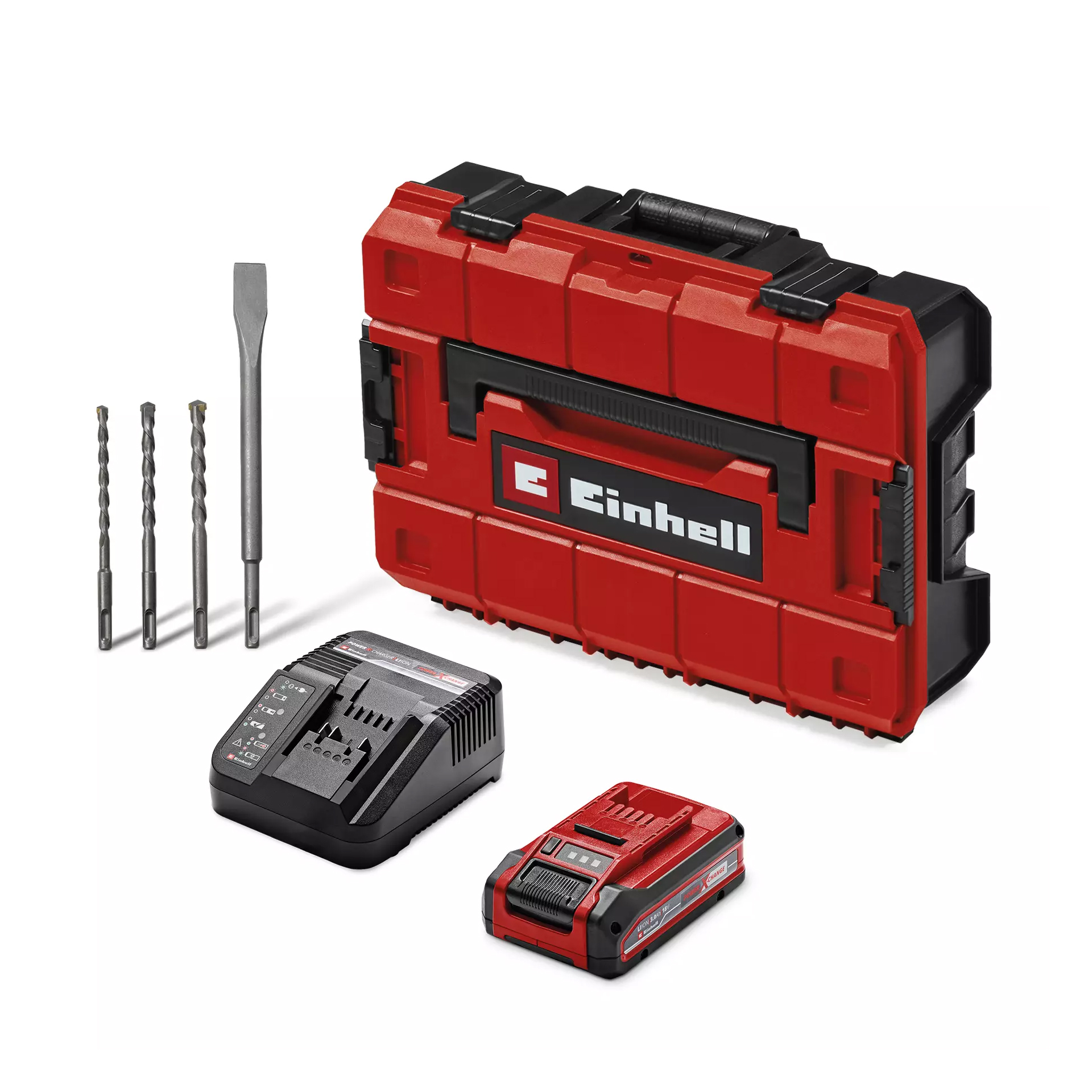 Martelo Perfurador e Demolidor 18V 3.0J TP-HD 18/28 Li BL+4 Einhell