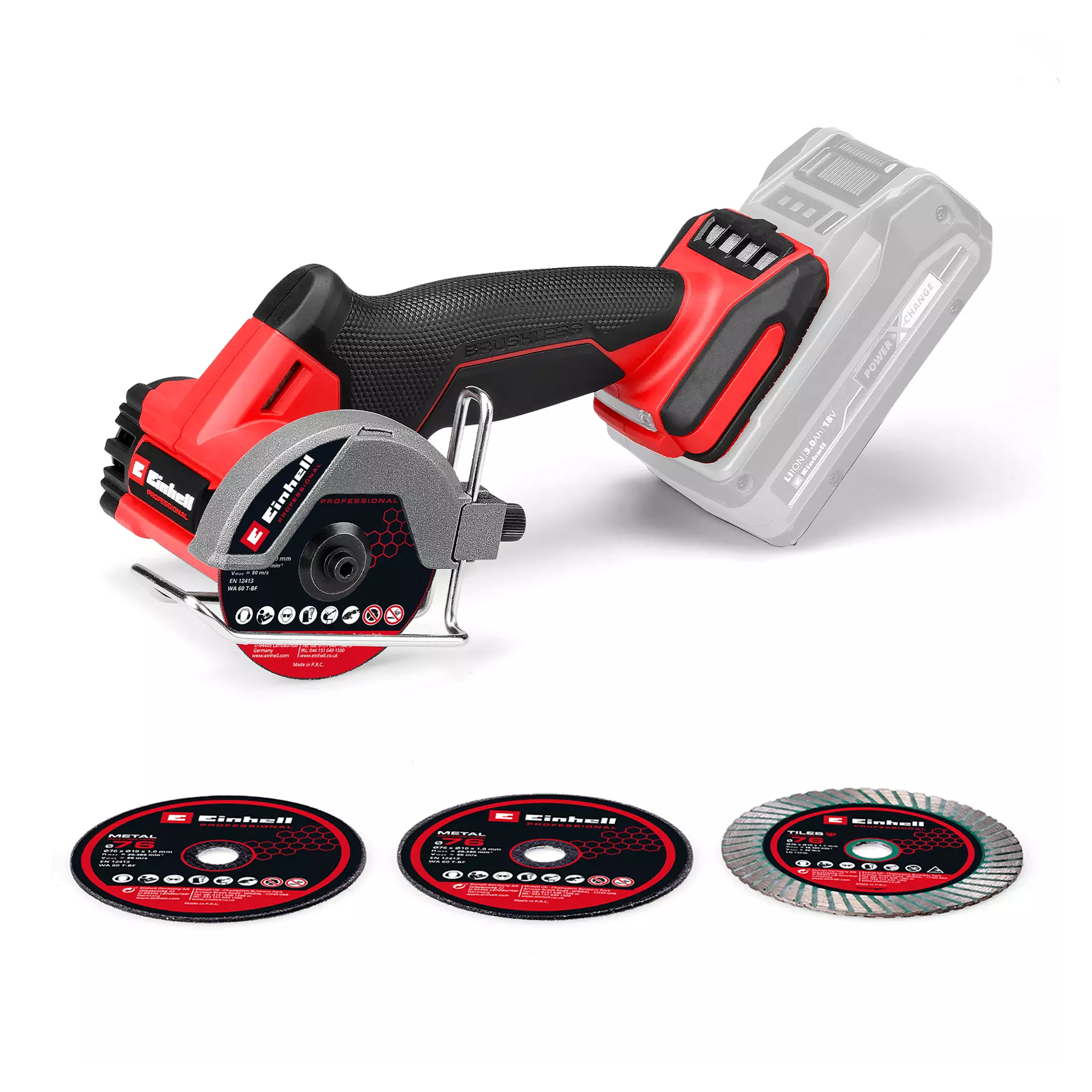 Rebarbadora a Bateria 18V 76mm TP-CO 18/76-C Li BL-Solo Einhell
