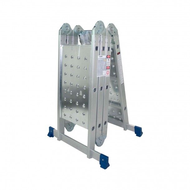 Escada Articulada Multiusos com Plataforma 4x3 Degraus Mader