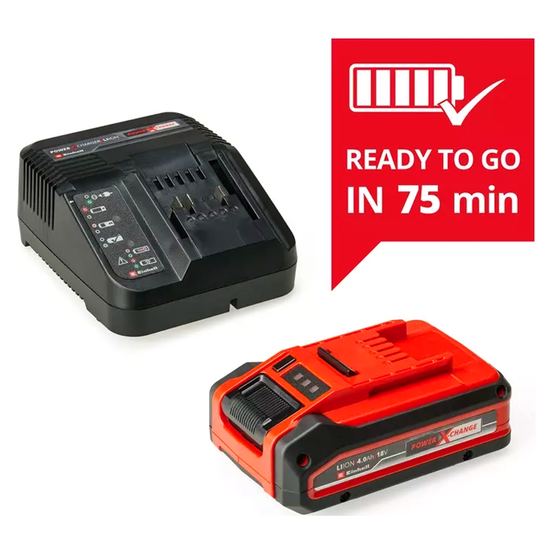 Starter Kit Carregador 18V + 1 Bateria 4.0Ah Plus PXC Einhell