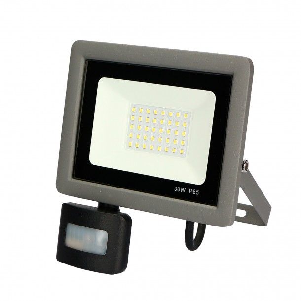 Projetor LED Exterior com Sensor 30W 3000Lm 6500K