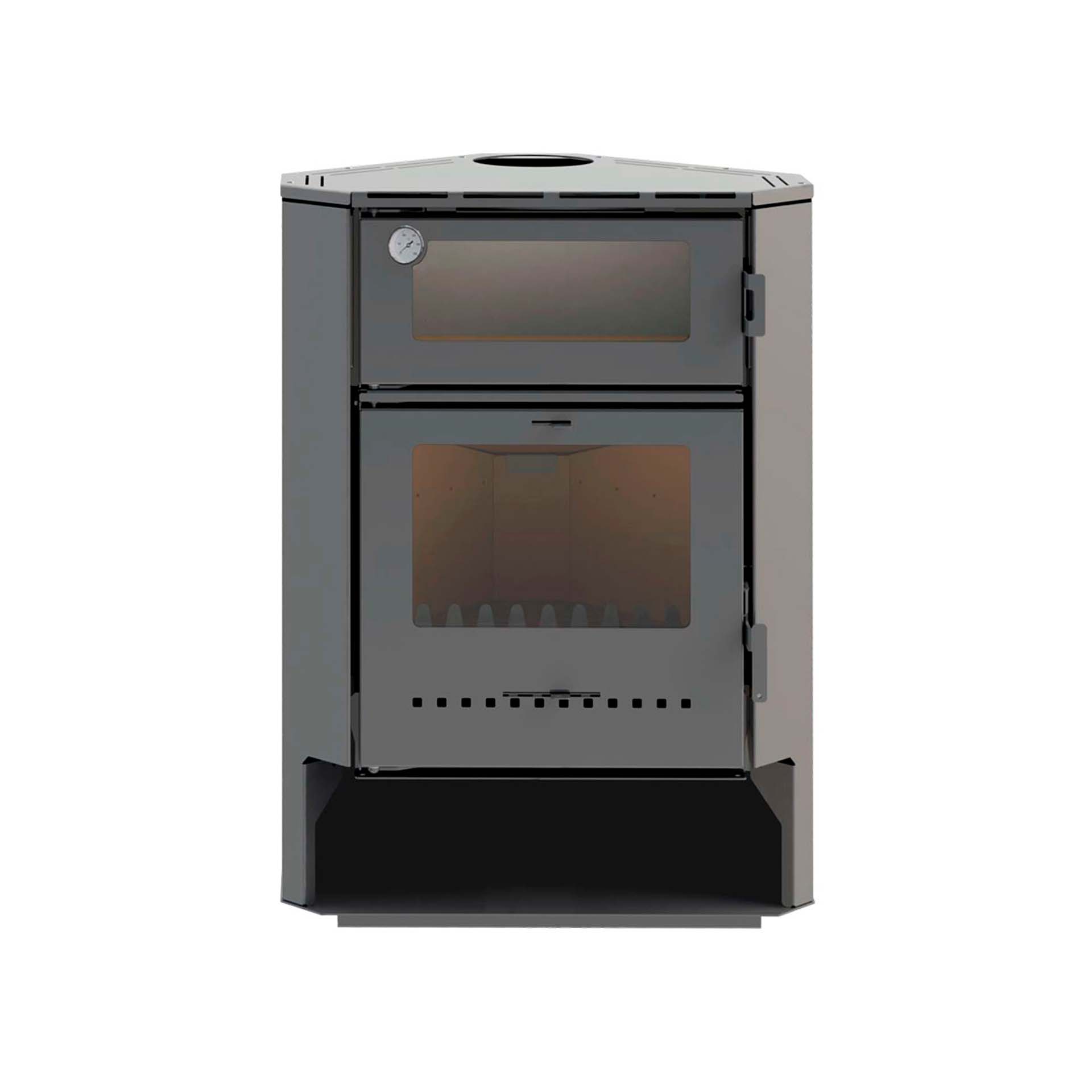 Salamandra de Canto Lenha 8,3KW Forno Sigma Alpis