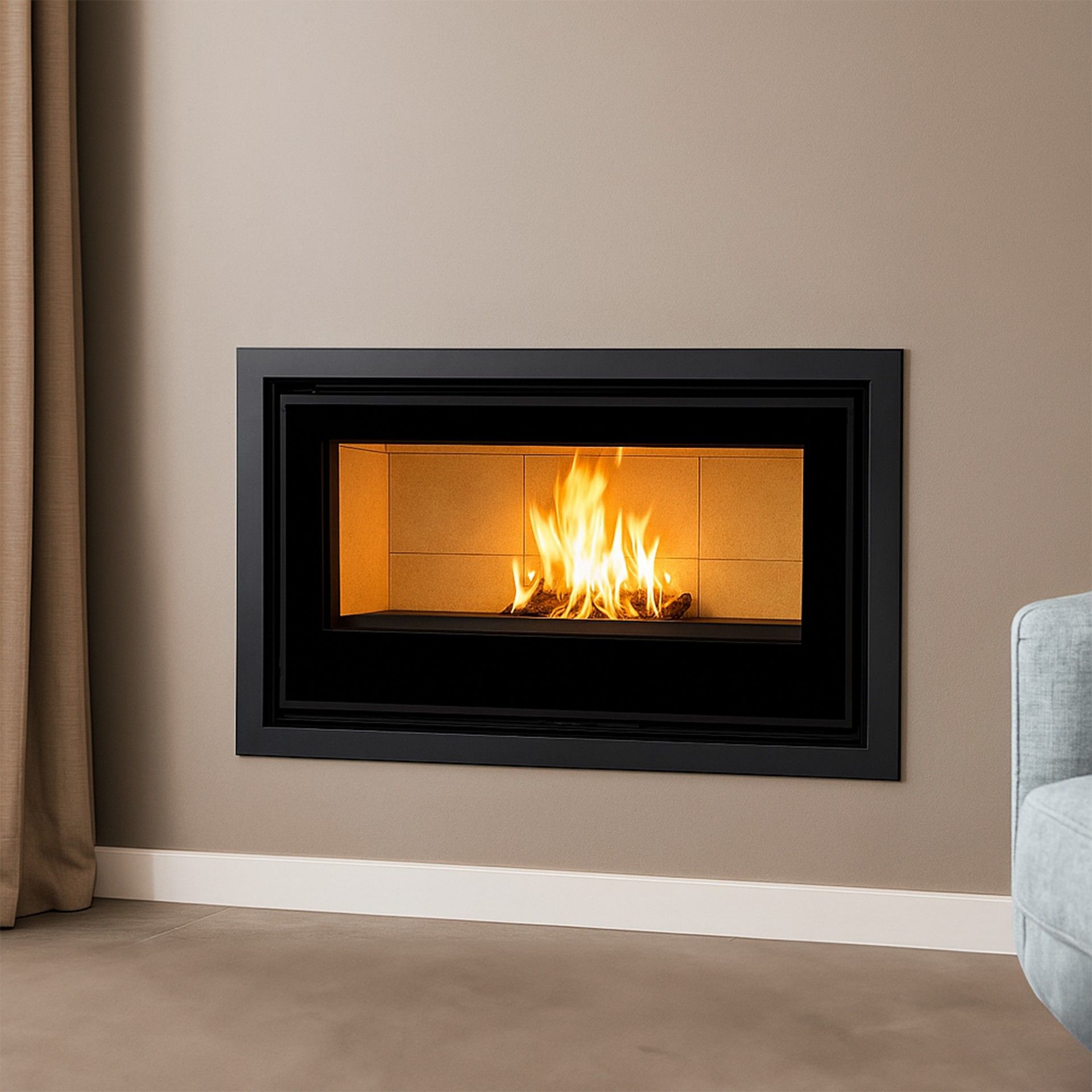 Recuperador de Calor a Lenha 9,3KW Onix 1000 Style Solrak