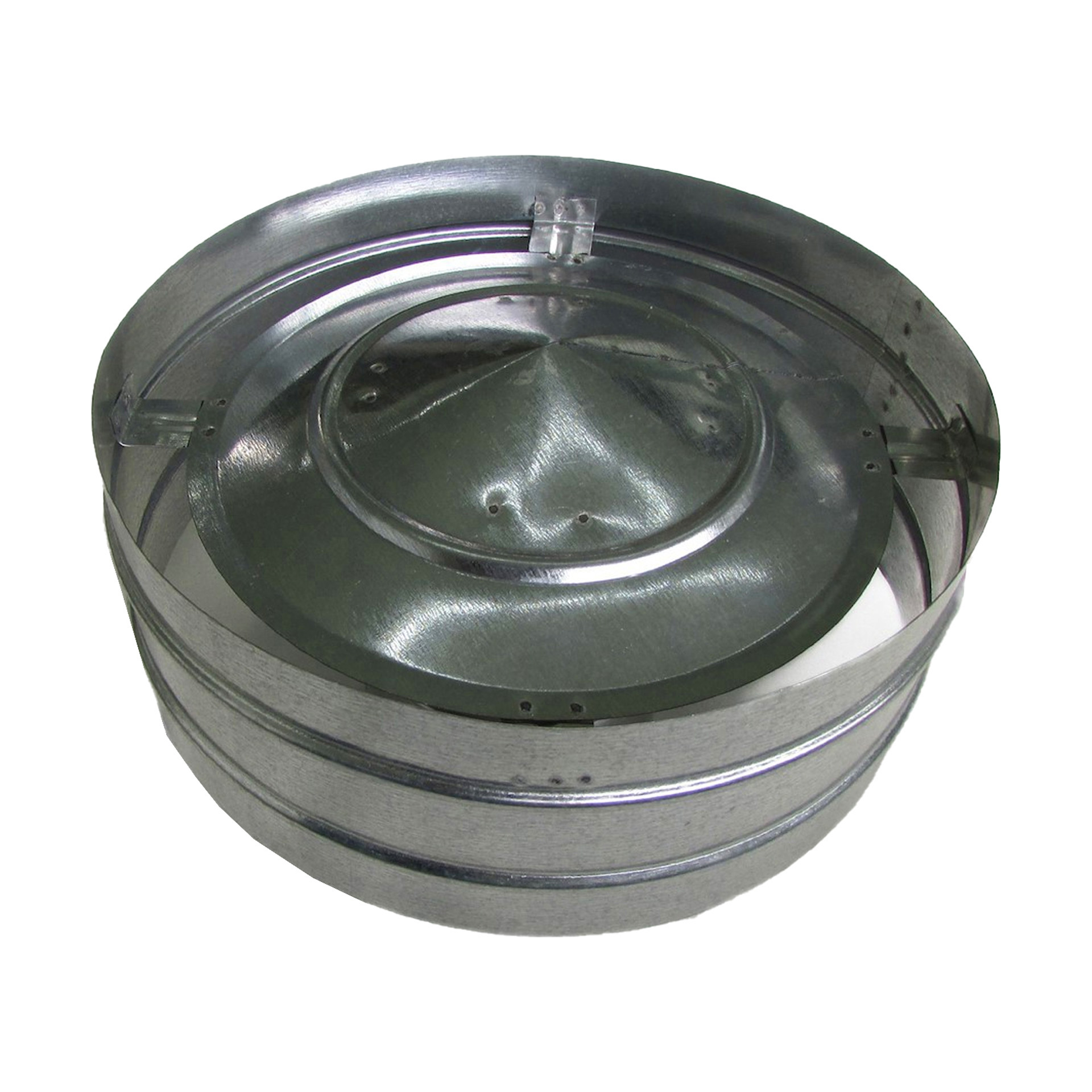 Chapéu Salamandra Duplo com Aba Inox Ø 80-130mm