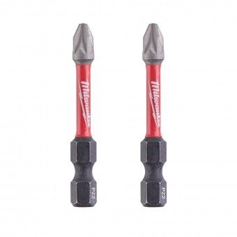 Pontas de Aparafusar Shockwave Pozidriv PZ2 50mm Milwaukee