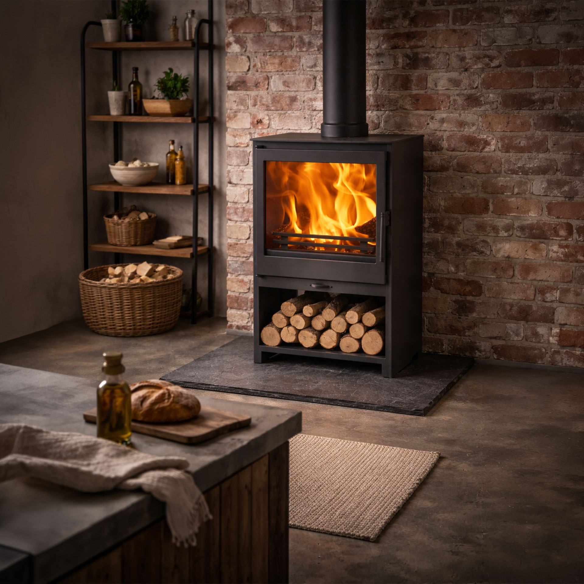 Salamandra a Lenha 7,1KW Saphir Panadero