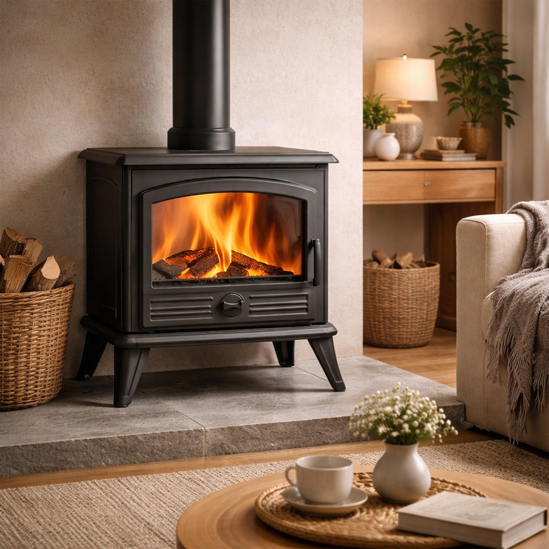 Salamandra a Lenha 6KW Samara Invicta