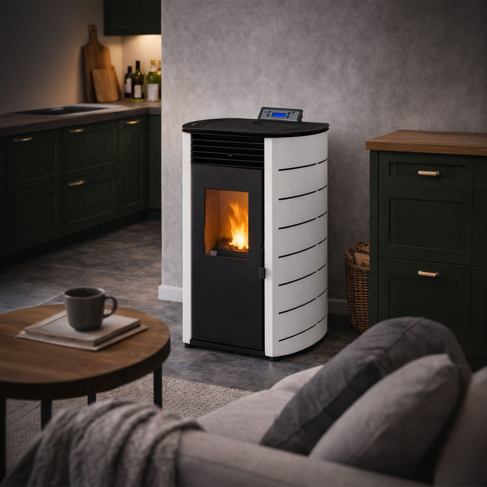 Salamandra a Pellets 8KW K2 Solzaima