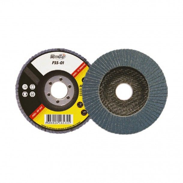 Disco Lamelado 115mm P80 Para Inox FSS Macfer Disco Lamelado 115mm P80 Para Inox FSS Macfer