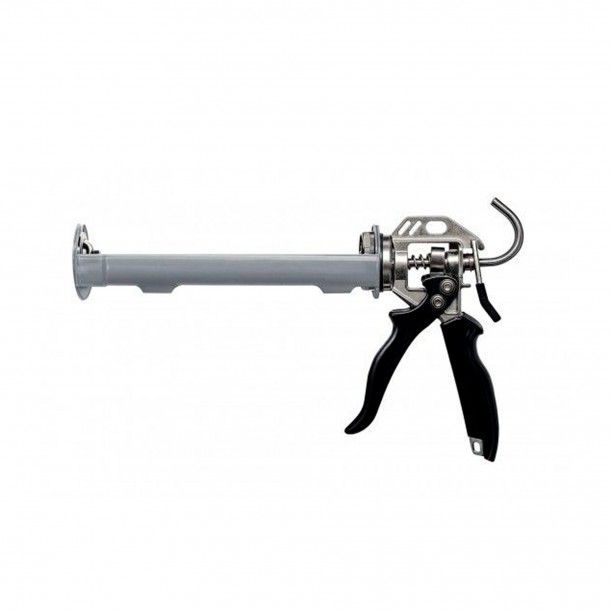 Pistola para Silicone Semi Tubular Cinza 300ml Werku