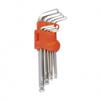 Chave Sextavada Interior Bola Macfer 1,5-10 mm 10 Uni