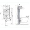 Estrutura de Sanita Suspensa Oli80 Simflex com Placa Bound Cromada OLI Estrutura de Sanita Suspensa Oli80 Simflex com Placa Bound Cromada OLI