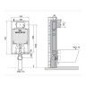 Estrutura de Sanita Suspensa Oli80 Simflex com Placa iPlate Cromada OLI Estrutura de Sanita Suspensa Oli80 Simflex com Placa iPlate Cromada OLI