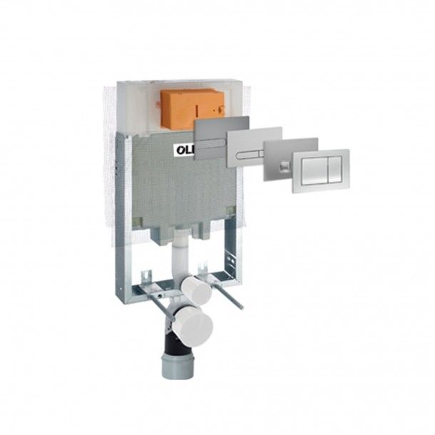 Estrutura de Sanita Suspensa Oli80 Simflex com Placa iPlate Cromada OLI Estrutura de Sanita Suspensa Oli80 Simflex com Placa iPlate Cromada OLI