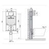 Estrutura de Sanita Suspensa Oli80 Simflex com Placa Plain Cromada OLI Estrutura de Sanita Suspensa Oli80 Simflex com Placa Plain Cromada OLI