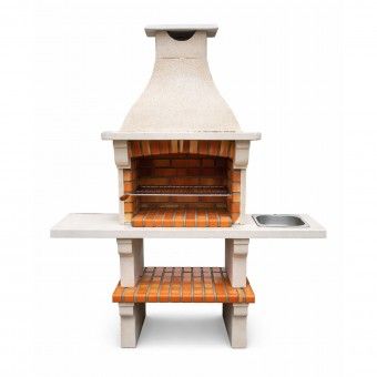 Churrasqueira de Tijolo 170x215x60cm com Bancada 2209 ACB