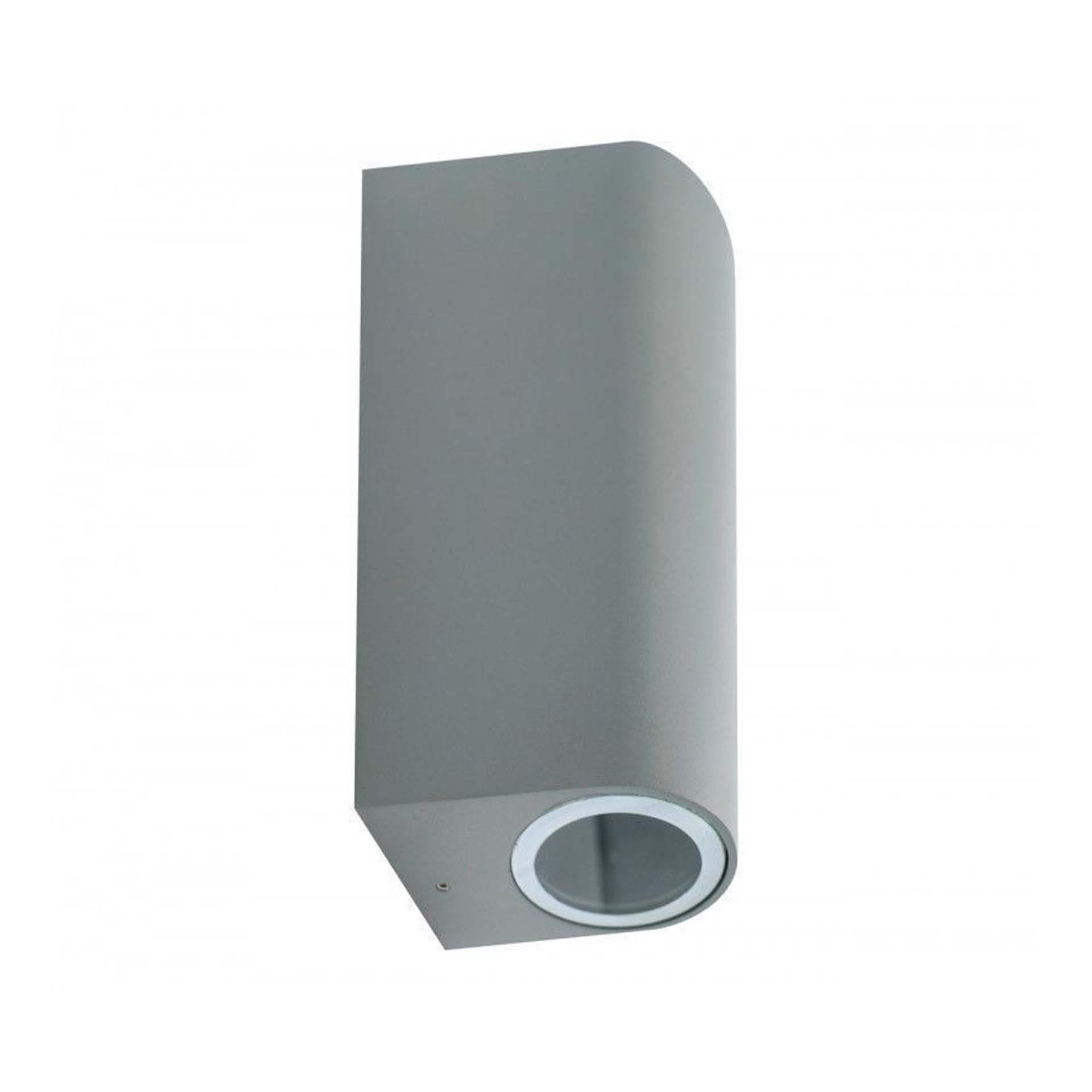 Aplique LED Saliente Cilíndrico IP54 2XGU10 Cinza Maxled