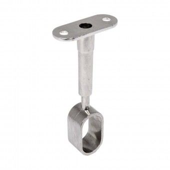 Suporte Var�o Teto Central 85/113mm 30x15mm Zamak N�quel Blister 1