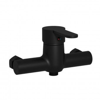 Monocomando para Duche Plaza Lat�o Preto Mate