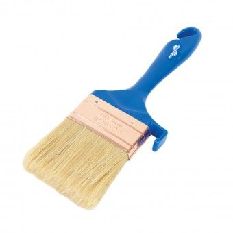 Trincha Plana Cerda Sint�tica Cabo Azul 10x2cm Pentrilo