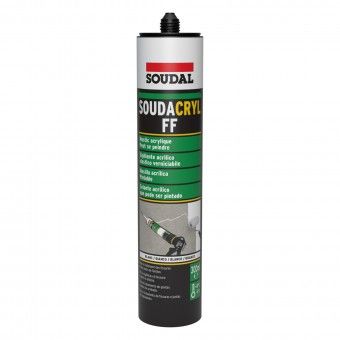 Massa Acr�lica SoudaCryl FF Cinza 300ml Soudal