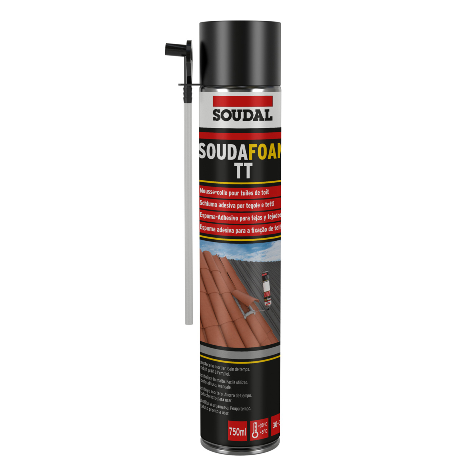 Espuma Poliuretano para Telhas Soudafoam 750ml Soudal
