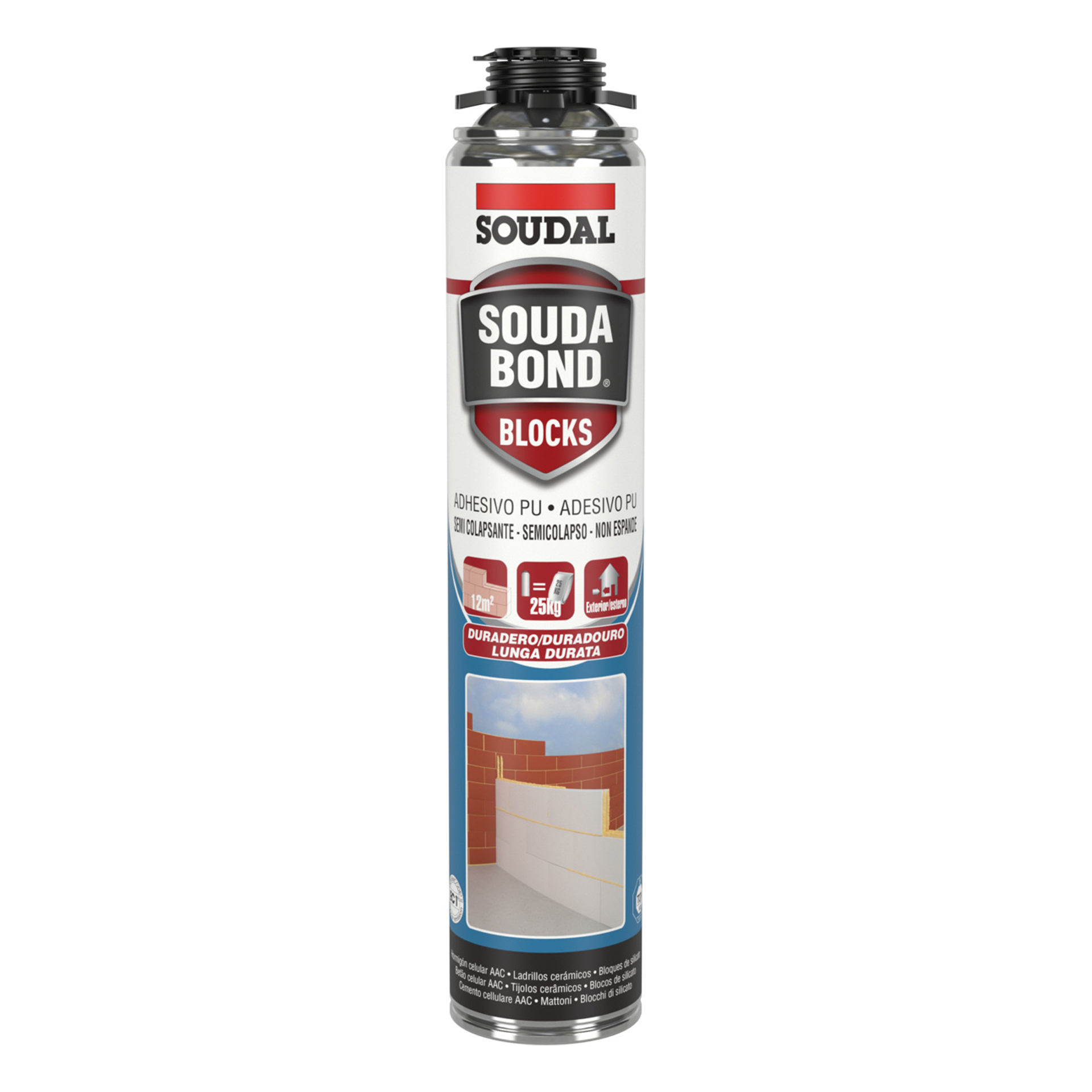 Espuma Poliuretano Soudabond Blocks Gun Champanhe 750ml Soudal