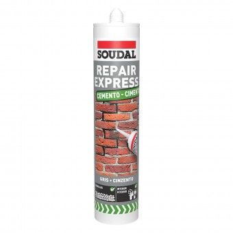 Massa Acrílica Repair Express Cimento Cinza 290ml Soudal Massa Acrílica Repair Express Cimento Cinza 290ml Soudal