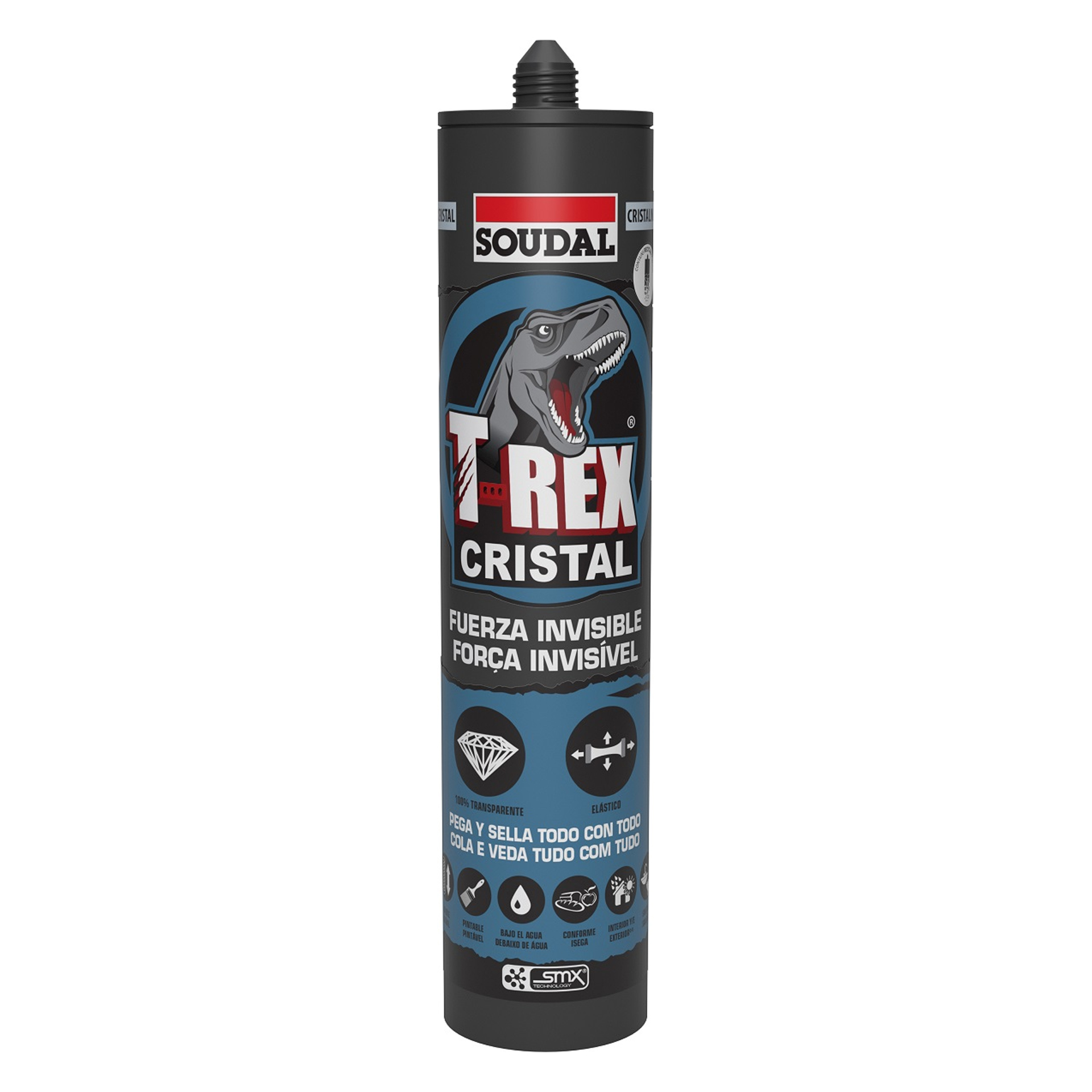 Cola e Veda SMX T-Rex Cristal 290ml Soudal
