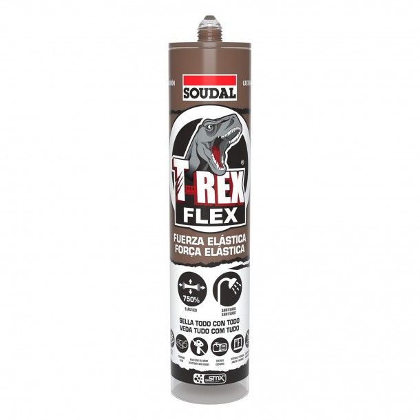 Cola e Veda SMX T-Rex Flex Castanho 290ml Soudal
