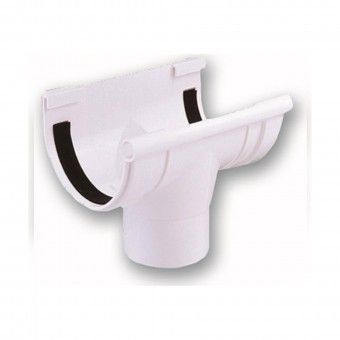 Uni�o com Descarga para Caleira Circular 125mm PVC