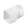 Adaptador para Caleira 70x70mm Ø90mm PVC Adaptador para Caleira 70x70mm Ø90mm PVC