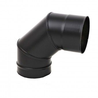Curva M/F Inox/Preto 90� � 100mm