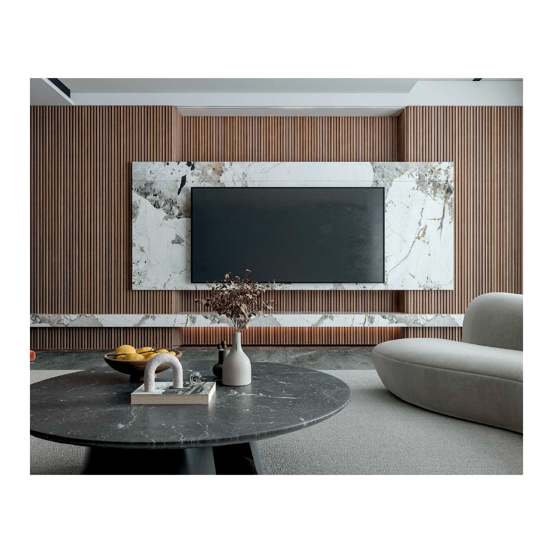 Painel Ripado Carvalho 2600x133mm CWB-140 WPC Paulisani