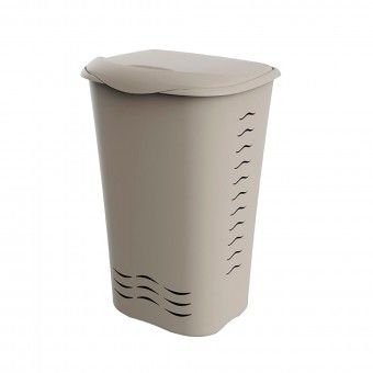 Cesto de Roupa Pl�stico Ecru 70L