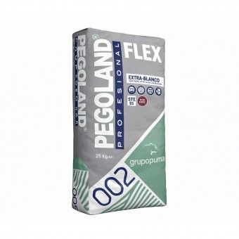 Cimento Cola Pegoland Profissional Flex C2TES1 Branco 20Kg Puma Cimento Cola Pegoland Profissional Flex C2TES1 Branco 20Kg Puma