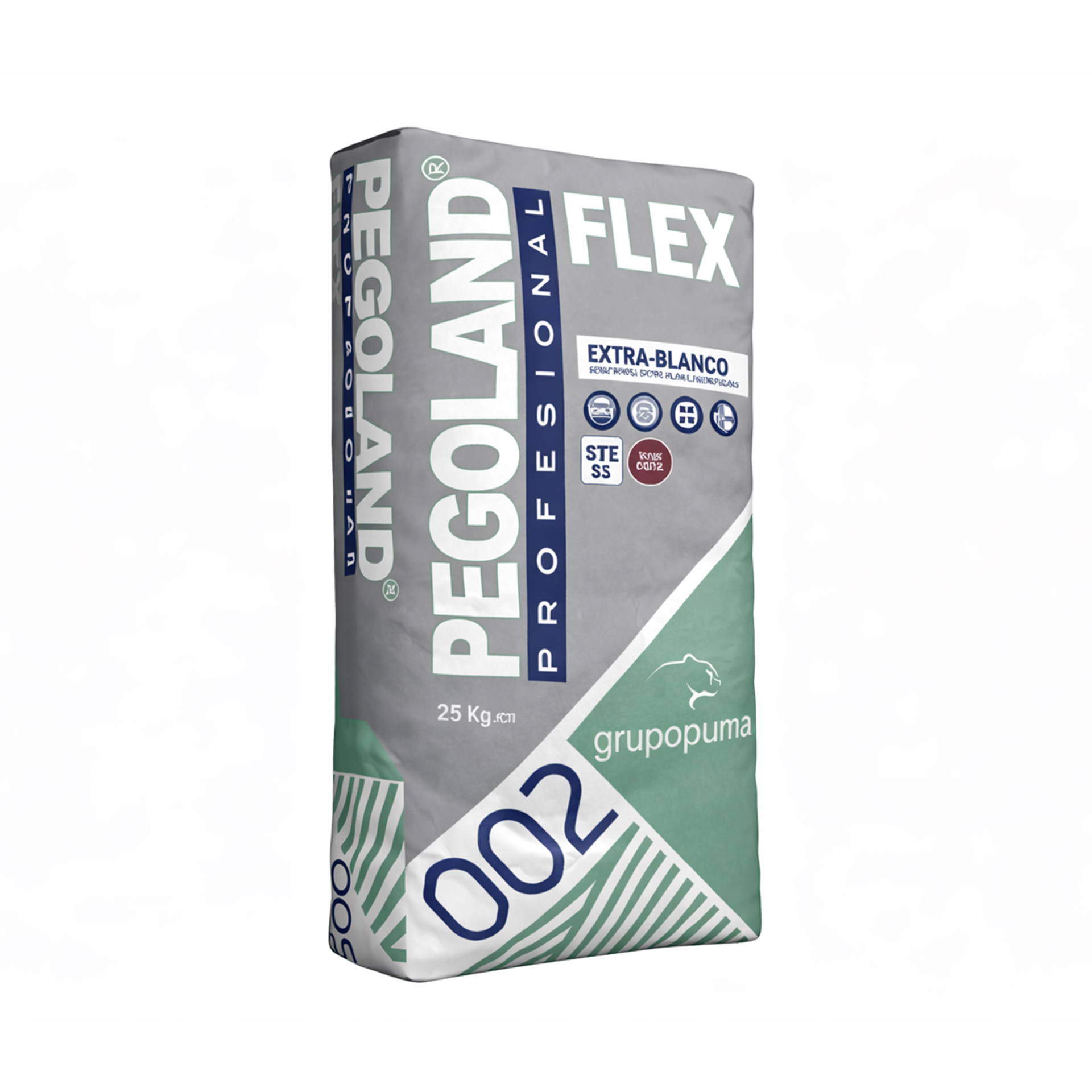 Cimento Cola Pegoland Profissional Flex C2TES1 Branco 20Kg Puma