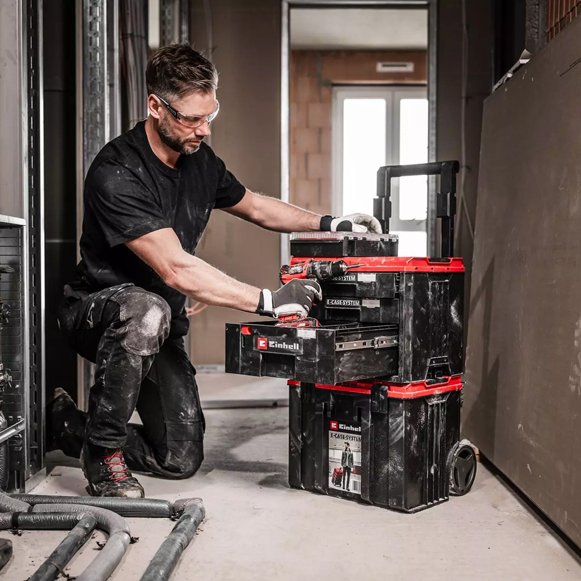 Mala com Gavetas E-Case 458x350x372mm Einhell