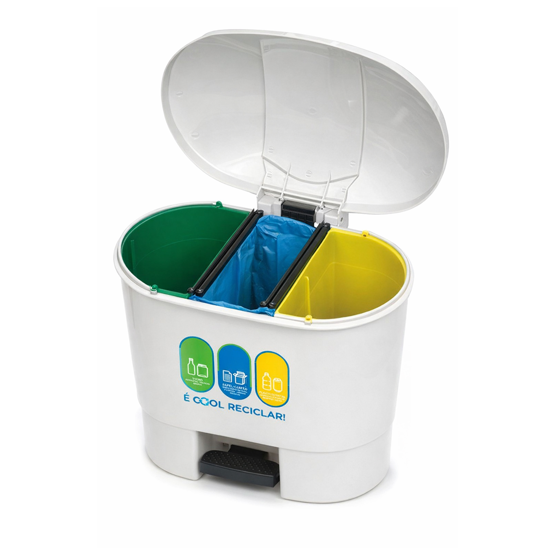 Ecoponto com Pedal Plástico 30L