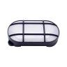 Aplique de Parede Preto Exterior Oval LED Tons Frios Aplique de Parede Preto Exterior Oval LED Tons Frios