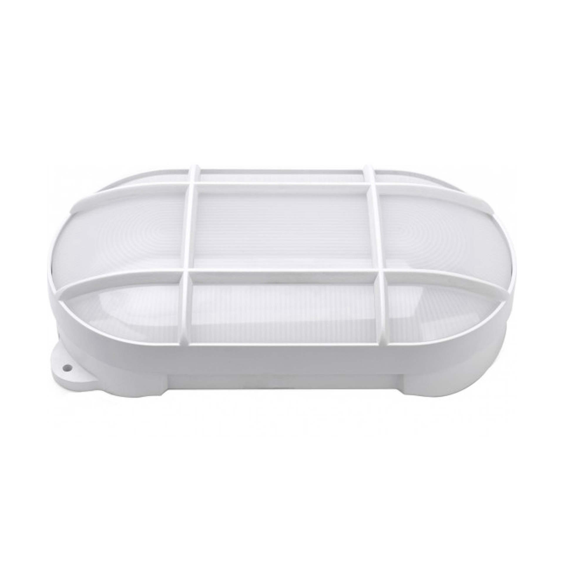 Aplique de Parede Branco Exterior Oval LED Tons Frios