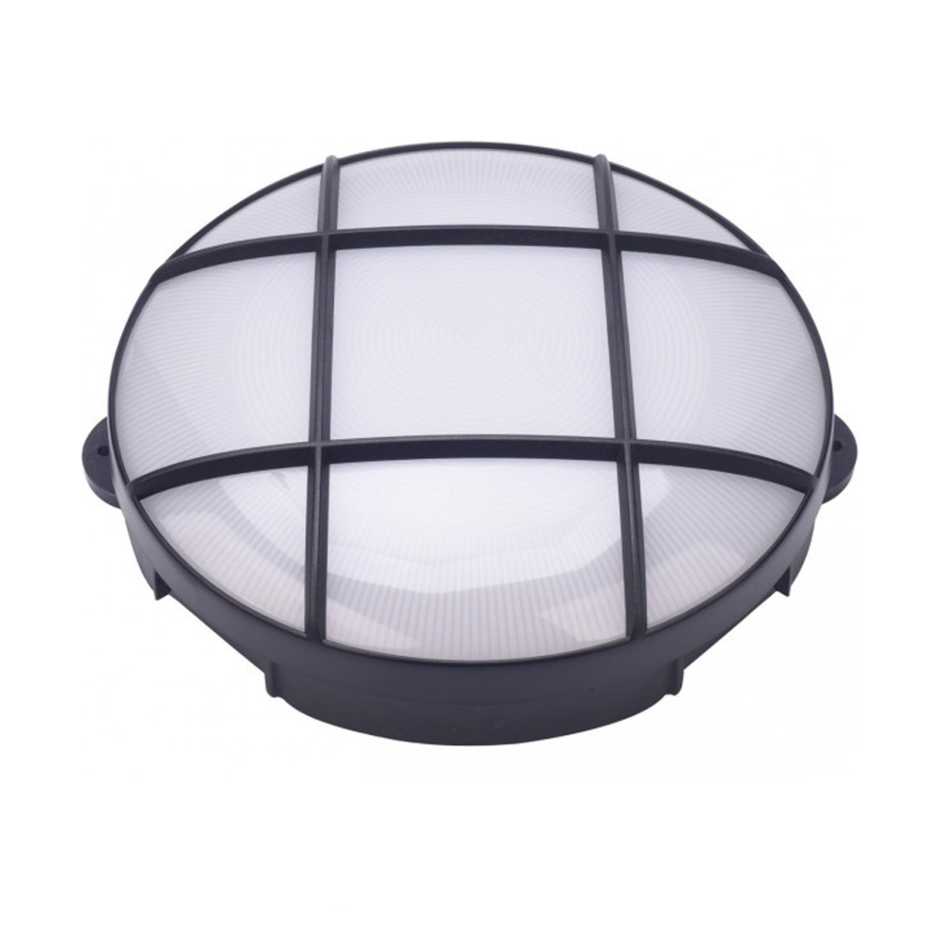 Aplique de Parede Preto Exterior LED Tons Frios