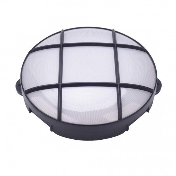 Aplique de Parede Preto Exterior LED Tons Frios