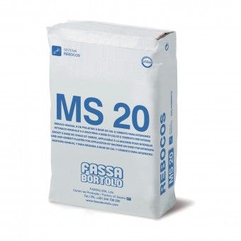 Reboco Interior Cinza MS 20 25Kg Fassa Bortolo