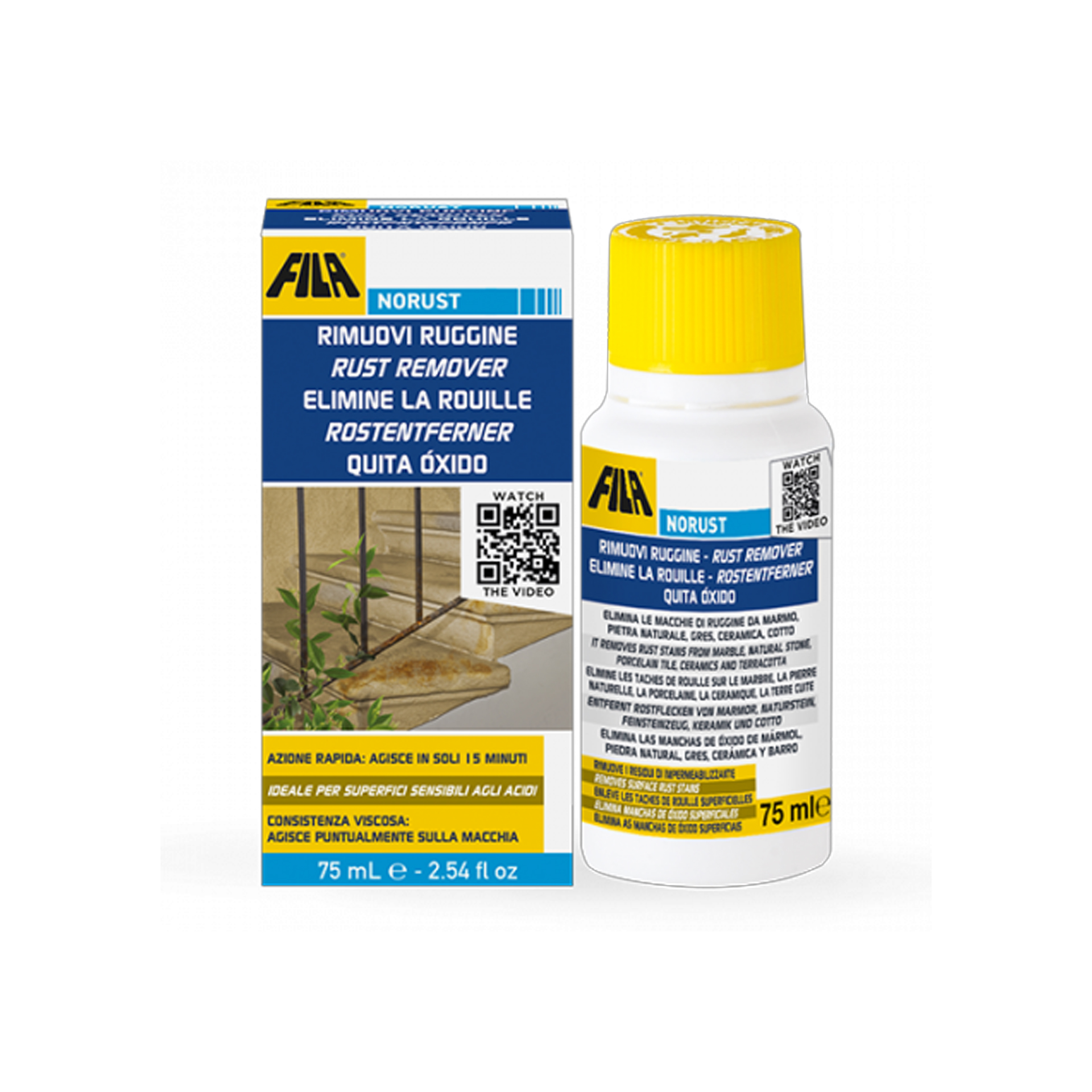 Elimina Óxido e Manchas de Ferrugem Norust 75ml Fila
